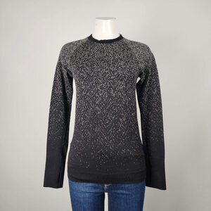 Lululemon Black Restless Long Sleeve Top Size S